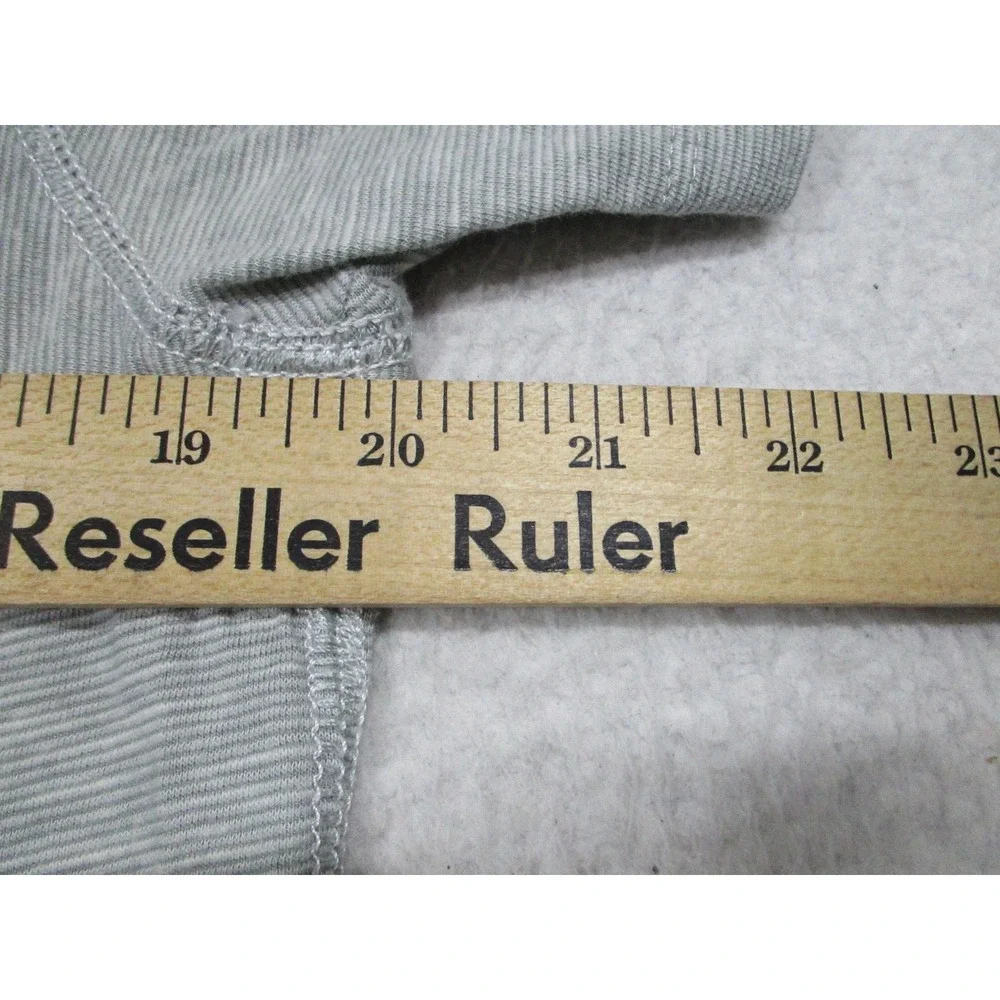Silver Lake Shirt Mens Medium Gray Henley‎ Short Sleeve Raglan Cotton Blend